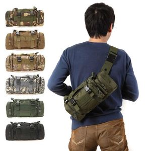 Backpacking Packs Outdoor Military Tactical 3L Waist Pack Waterproof Oxford Molle Camping Hiking Bag Backpack Waist Bags Camera Backpack P230510