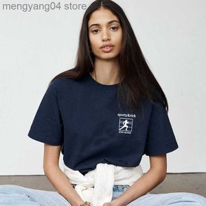 女性用Tシャツはアクティブに滞在しますヘルスグラフィック印刷Tシャツ