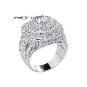 Vvs d color moissanite Diamond Men Ring 925 Sterling Silver Finger Moissanite noivado anel