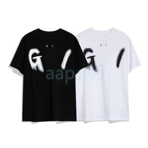 Luxury Mens T Shirt Foam Letter Printing Round Neck Short Sleeve Couple Breathable T-shirt Casual Fashion Top