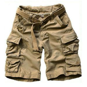 Mäns shorts Summer Army Military Bermudas Shorts Män med bälten CAME CAMO KNEE-LENGN MENS LASS KORTALARE CAMOUFLAGE HOLBRE 230510