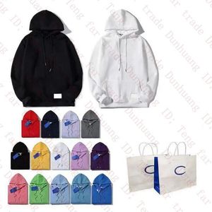 Erkekler Desinger Hoodies Şampiyonları Kapşonlu Külot Pamuk Nakış Sweatshirt Sıradan Erkekler Kadın Jumper Hoody Sonbahar Kış Beyaz Fines Moda Spor Giyim