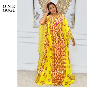 Ethnic Clothing Nigerian Original Bazin Dress Big Size African Robe Dashiki Women Wedding Bride Party Dresses Lady Clothes 230510