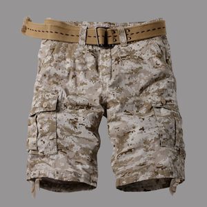 Men's Shorts summer Korean style camouflage Military cargo shorts men loose washing Camouflage Tooling for 29-40 230510