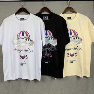 Men T Shirt Cotton Women Casual Tees Short Sleeve Luxury Hip Hop Streetwear Retro Hot Air Balloon Printed T-shirt