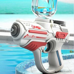 Sand Play Water Fun Electric Automatic Water Gun Children High-Pressure Outdoor Beach Storkapacitet Sökpool Summerleksak för pojkar och flickor