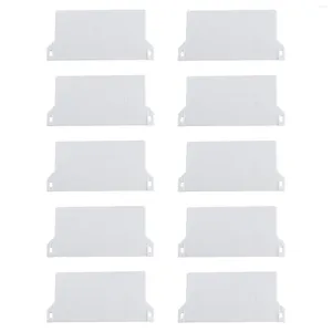 Cortina 10 PCS PCS Cegro vertical Cegas brancas de palhetas de reposição Spares de peses inferiores cortinas de placa de placa
