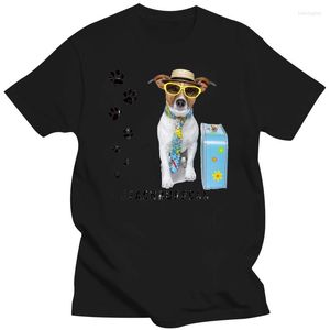 Camisetas masculinas Jack Russell Terrier Hashtag Hunderass Tee Herren Damen Tier Haustier Cartoon Men Tshirt Unisisex Fashion