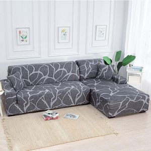 Pokrywa krzesła 2023 Kolor Solid Slipcovers Sofa Pokrywa do salonu 1/2/3/4-4-siedzenia Koronka L Kształt