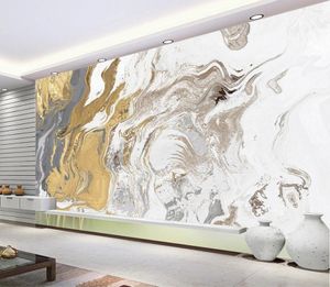 Bakgrundsbilder CJSIR Anpassad abstrakt Marmor Po Mural Wallpaper Moderna väggmålningar vardagsrum Dekoration sovrum vattentätt 3D väggmålning