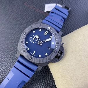 SBF zegarek zegarek Średnica 44 mm włókno węglowe PAM1232 Luminous Coating Wskaźnik Sapphire Mirror