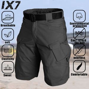Mäns shorts varumärke Urban Military Cargo utomhusvattentät slitsträckt taktiska multi-pocket Casual Summer Pants 230510
