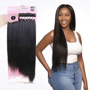 Protein Organic High Quality Ombre Weave Bundle Packet Hair With Closure Kanekalon Double Weft Synthetic Weft Hair Extensions