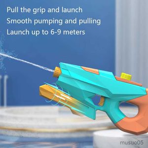 Sand Play Water Fun Rainbow Summer Spray Pull-out Sprinkler Water Gun Seaside Beach Water Fight Gardening Gun Shape Toy For Children Kids Gift