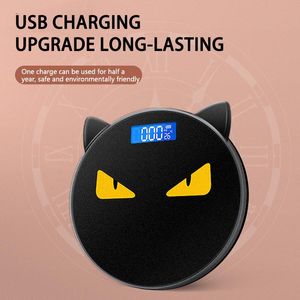 Scales Cute Cat Ear Weight Scale Home Highprecision Electronic Scale Personality Human Body Round Scale Creative Black Weighing Scales