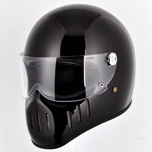 Helmy motocyklowe Helmetsco Thompson Full Face Vintage Helmet02-F Retro Helmet Tokyo Style Motobike Co Casco Moto