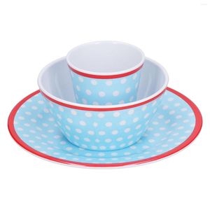 Bowls Salad Plates Set Dinner Shallow Of 3 For Family Restaurant And El Fruit Candy Snack