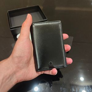 small size wallet men card holder designer purse brand coin purse leather mini organizer credit card holder original box