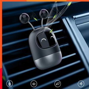 Car Air Freshener Auto Creative Mini Robot Air Vent Clip Parfum Flavoring Ventilation Outlet Aromatherapy Automotive Interior