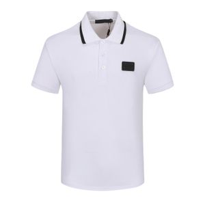 Novas camisas polo masculinas elegantes, roupas de grife masculinas italianas de luxo, mangas curtas, moda verão, tamanho asiático M-4XL