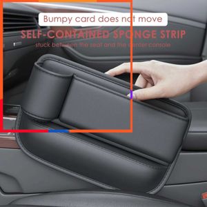 Ny bilstol Gap Storage Box Multifunktion Auto Seat Central Control Storage Bag With Cup Holder Car Interior Crevice Organizer