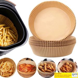 Air Fryer Disposable Paper Parchment Wood Pulp Steamer Cheesecake Air Fryer Accessories Baking Paper For
