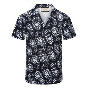 Fashion Summer Designer T-shirts för män Fritidsskjortor Kortärmade toppar Hawaiian Beach Lös asiatisk storlek M-3XL