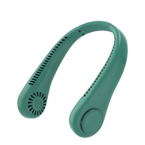 Portable Neck Fan USB Rechargeable 1200mAh Bladeless FAN MINI Electric Ventilador Silent Neckband Wearable Cooling for Sports