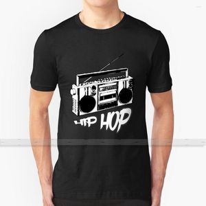 メンズTシャツブームボックスヒップホップラップアーバングラフィティブレイクダンスDJ 90Sステレオレトロカスタムデザインプリント男性向け女性コットンクールティーTシャツ