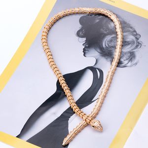 gold sliver snake diamond choker necklace for women ladies sexy trendy silver gold luxury tennis indian unisex jewelry designer Women jewlery party gifts Wedding