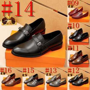 Erkekler Tasarımcı Lüks Elbise Ayakkabı Deri Dikişli Vintage Erkekler Resmi Ayakkabı Günlük Bahar Yeni Ayakkabı Büyük Boyut 38-45