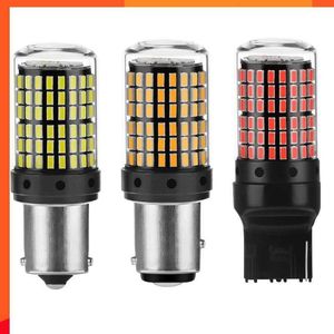 NOWOŚĆ 1PCS 1156 BA15S P21W BAU15S PY21W LED T20 7440 W21W P21/5W 1157 BAY15D LAMPA CANBUS 144SMD CANBUS LAMP