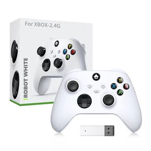 2.4G Xbox Oneのワイヤレスゲームパッドコントローラーターボ機能付き6軸振動Xボックス用アンチスキッドゲームパッドパッケージ小売ボックス付きX/S