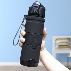 Water Bottles BPA Free Plastic Sports 400/500/700/1000ml Portable Anti-fall Leak-proof Drinkware Outdoor Tritan Gym 230510