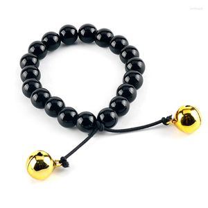 Charm Bracelets Anime Jigoku Shoujo HELL GIRL Enma Ai Black Beads Bracelet Bangle Fashion Wristband Collectible Accessories Cosplay Gifts