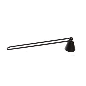 Vintage Wrought Iron Long Handle Candle Snuffer Swivel Bell Shaped Put Out Extinguish Candle Tool Black Silver Brown