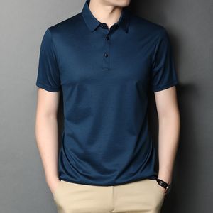 Marca de polos masculino 100% mercerizou algodão Men Shirt Polo Polo