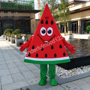 Super Cute Fruit Watermelon Mascot Costumes Carnival Hallowen Gifts unisex utomhus reklamdräkt kostym semester firande tecknad karaktär maskot kostym