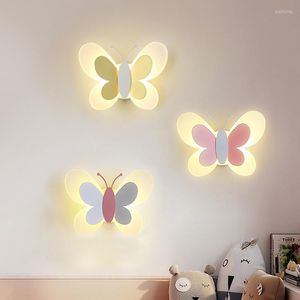 Wall Lamps Children's Bedroom Lamp Aisle Girl Bedside Light Modern Minimalist LED Nordic Reading Sconces