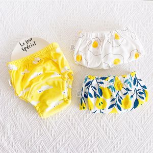 Cloth Diapers 3 Pieces/lot Baby Training Pants 6 Layers Bebe Cloth Diaper Reusable Washable Cotton Elastic Waist Cloth Diapers 8-18KG Nappy 230510