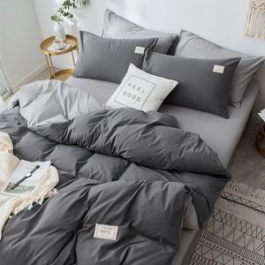 Bedding Define Home Textile Color Solid Color Duvet Capa Caso de Capa Campa AB Lateral Quilt garoto garoto Garota adolescente Conjunto Rei Rainha 230510