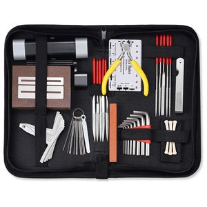 45/72pcs de reparação de guitarra kit de ferramentas de manutenção com um conjunto de ferramentas para guitarra de guitarra para guitarra acústica para guitarra