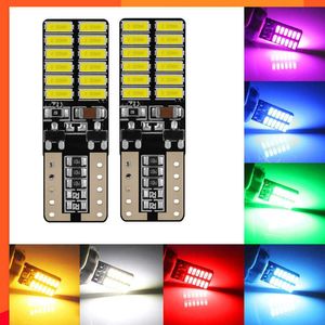 New 100X t10 Led Auto Lamp Cars From w5w Canbus 4014 24SMD 8W 6000K Light Emitting Diodes Independent Bulb Excellent Producto White