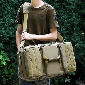 Pacotes de mochila 56-75l de grande capacidade homem exército mochilas táticas Mochilas ao ar livre Bolsas de assalto esportivo Campo de camping caçando para viagens P230510