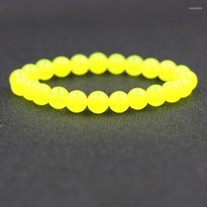 Strand 2023 män kvinnor enkla flerfärgade transparenta pärlor armband armband 11 valde klassiska elastiska repsmycken grossist