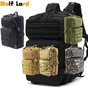 Backpacking Packs Herr Tactical Sport Bag Army Type Midjeväska med Belt EDC Keychain Military Cell Door för resecampingjakt P230510