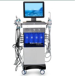 Professional 14 in 1 Hydrafacial machine Diamond Peeling Microdermabrasion Water Jet Aqua Facial Hydra Dermabrasion Machine For Spa Salon Clinic CE Beauty Care