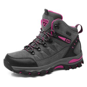 Calzature da escursionismo prova dwaterproof gua caminhadas femininos ao livre trekking homens montanha trilha calado botas caminhada inverno P230510