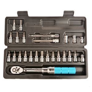 Electric Wrench MXITA 1/4inch 1-25NM Click Adjustable Torque Bicycle Repair tools kit set bike repair spanner hand 230510