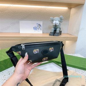 Дизайнер -Belt Bag Double Tiger Head Designer Bumbag со съемным нейлоновым шарниром роскошные кошельки кошелек